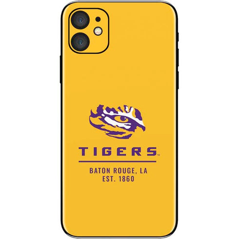 Louisiana State University - LSU Tigers Baton Rouge Yellow iPhone 11 Skin