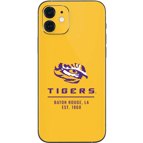 Louisiana State University - LSU Tigers Baton Rouge Yellow iPhone 12 Mini Skin