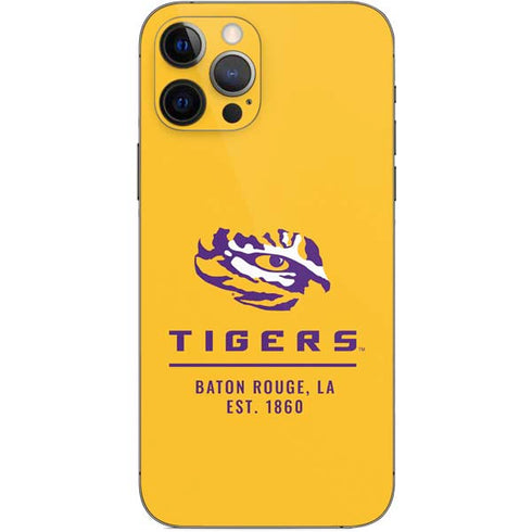 Louisiana State University - LSU Tigers Baton Rouge Yellow iPhone 12 Pro Skin