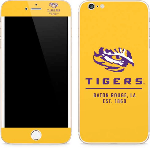 Louisiana State University - LSU Tigers Baton Rouge Yellow iPhone 6/6s Plus Skin