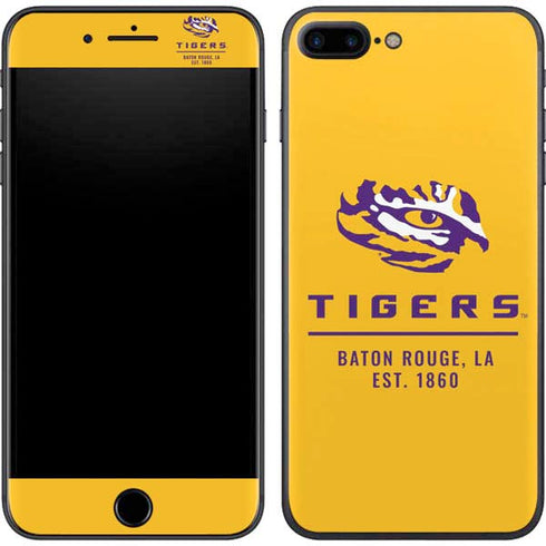 Louisiana State University - LSU Tigers Baton Rouge Yellow iPhone 8 Plus Skin