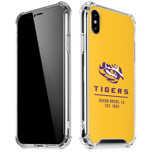 Louisiana State University - LSU Tigers Baton Rouge Yellow iPhone XS Max Clear Case