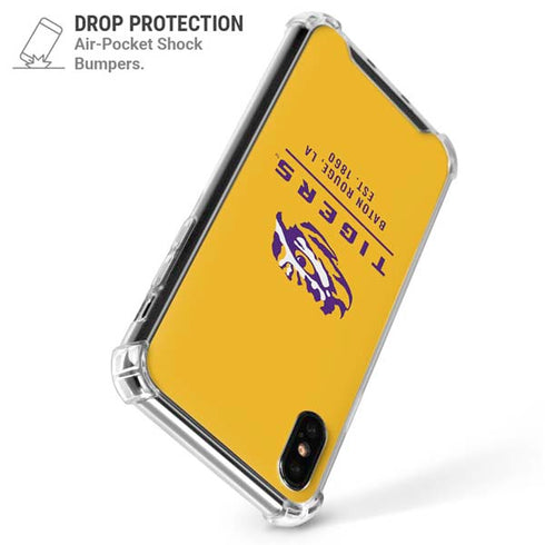 Louisiana State University - LSU Tigers Baton Rouge Yellow iPhone XS Max Clear Case