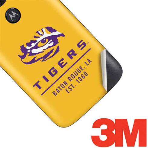 Louisiana State University - LSU Tigers Baton Rouge Yellow Moto E5 Play Skin
