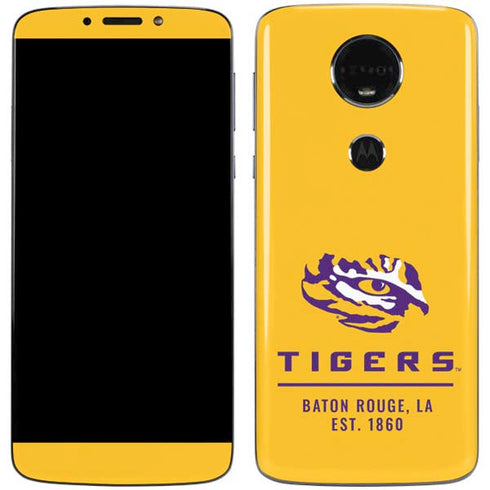 Louisiana State University - LSU Tigers Baton Rouge Yellow Moto E5 Plus Skin