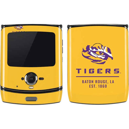 Louisiana State University - LSU Tigers Baton Rouge Yellow Motorola RAZR Skin