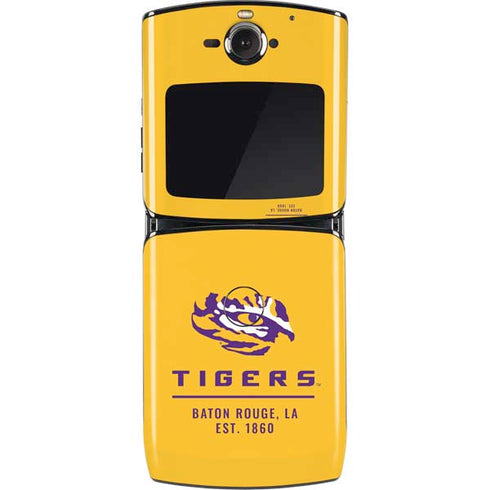 Louisiana State University - LSU Tigers Baton Rouge Yellow Motorola RAZR Skin