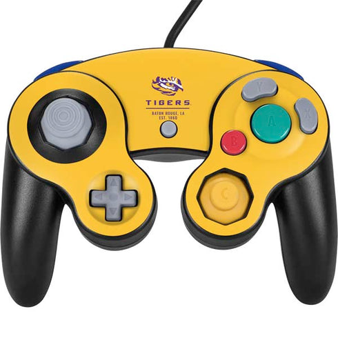 Louisiana State University - LSU Tigers Baton Rouge Yellow Nintendo GameCube Controller Skin