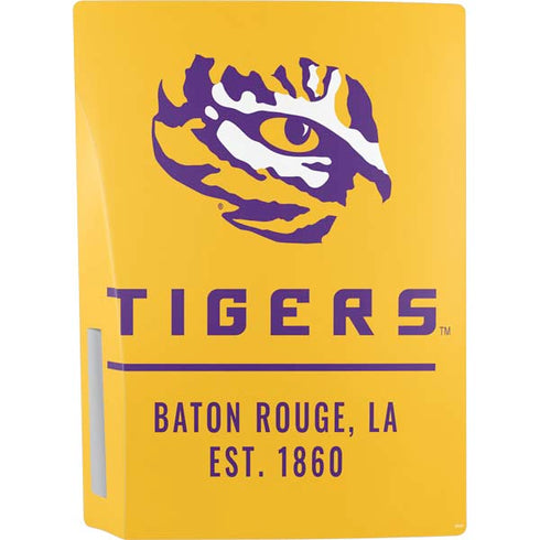 Louisiana State University - LSU Tigers Baton Rouge Yellow PS5 Console Skin