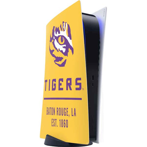 Louisiana State University - LSU Tigers Baton Rouge Yellow PS5 Digital Edition Console Skin