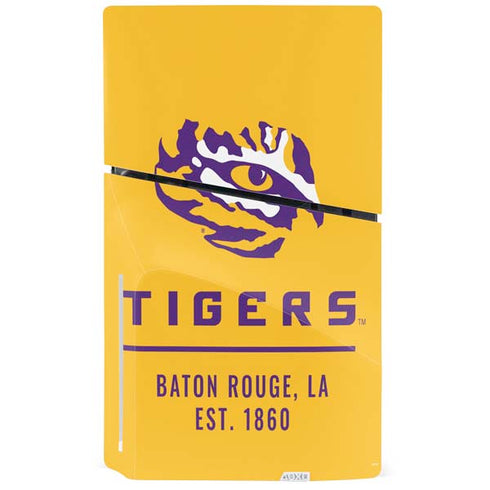 Louisiana State University - LSU Tigers Baton Rouge Yellow PS5 Slim Disk Bundle Skin