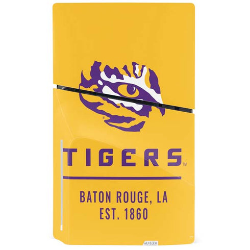 Louisiana State University - LSU Tigers Baton Rouge Yellow PS5 Slim Disk Console Skin