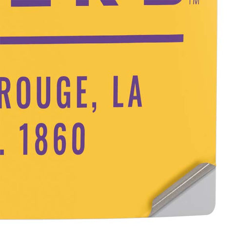 Louisiana State University - LSU Tigers Baton Rouge Yellow PS5 Slim Digital Edition Console Skin