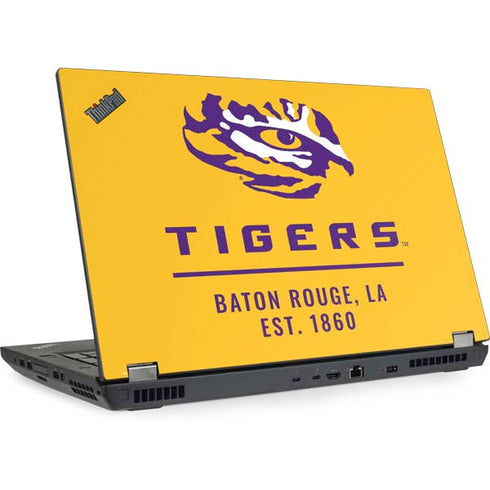 Louisiana State University - LSU Tigers Baton Rouge Yellow Lenovo ThinkPad Skin