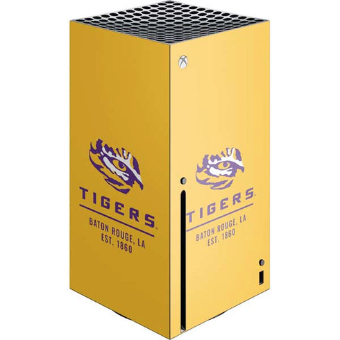 Louisiana State University - LSU Tigers Baton Rouge Yellow Xbox Series X Console Skin