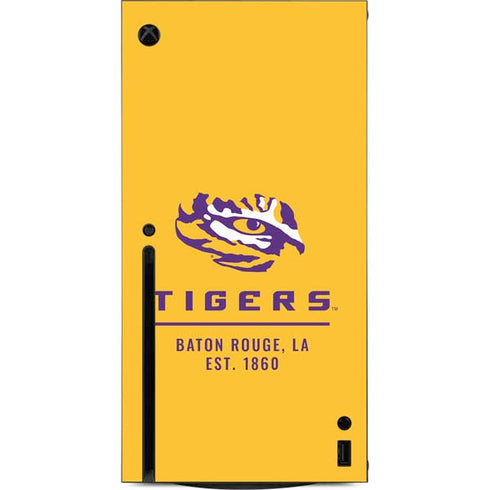 Louisiana State University - LSU Tigers Baton Rouge Yellow Xbox Series X Console Skin
