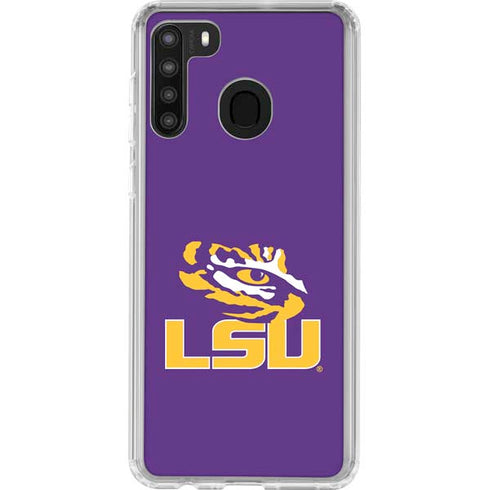 Louisiana State University - LSU Tigers Mascot Galaxy A21 Clear Case