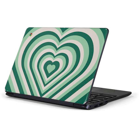 Lucky Heart Pattern Samsung Chromebook Skin