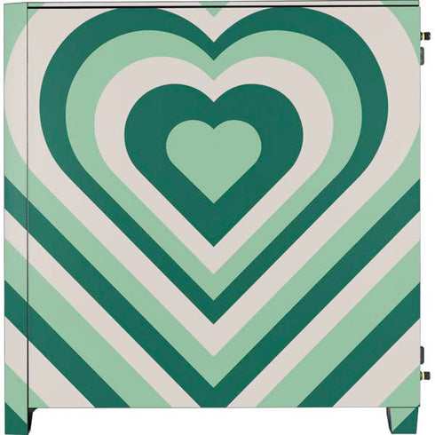 Lucky Heart Pattern Corsair 4000D Tempered Glass Mid-Tower ATX Case Skin