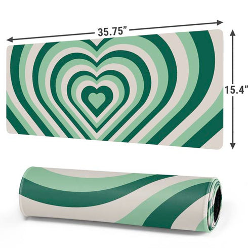 Lucky Heart Pattern Gaming Mouse Pad