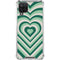 Lucky Heart Pattern Galaxy A12 Clear Case