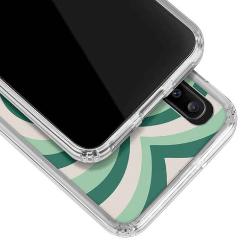 Lucky Heart Pattern Galaxy A30 Clear Case