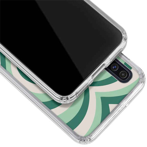 Lucky Heart Pattern Galaxy A50 Clear Case