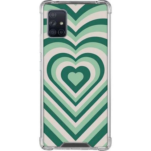 Lucky Heart Pattern Galaxy A51 5G Clear Case