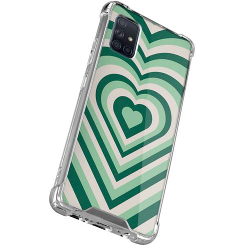 Lucky Heart Pattern Galaxy A51 5G Clear Case