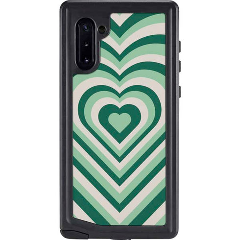 Lucky Heart Pattern Galaxy Note 10 Waterproof Case