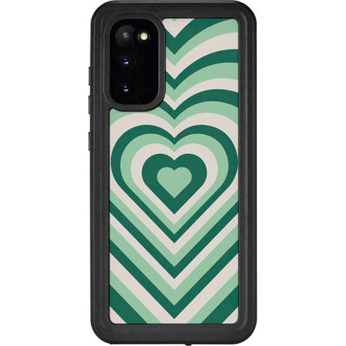 Lucky Heart Pattern Galaxy S20 Waterproof Case