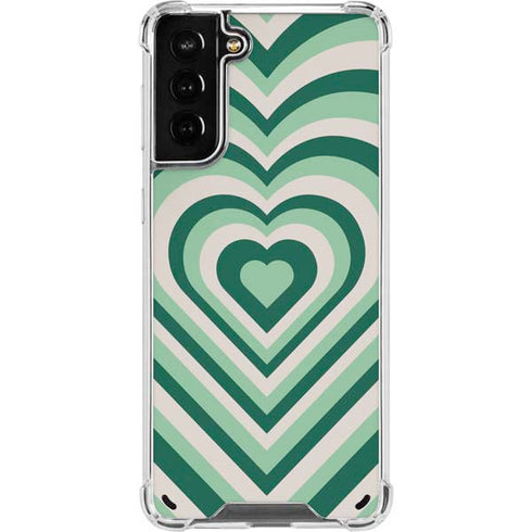 Lucky Heart Pattern Galaxy S21 Plus 5G Clear Case