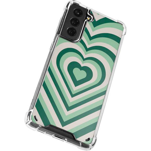 Lucky Heart Pattern Galaxy S21 Plus 5G Clear Case