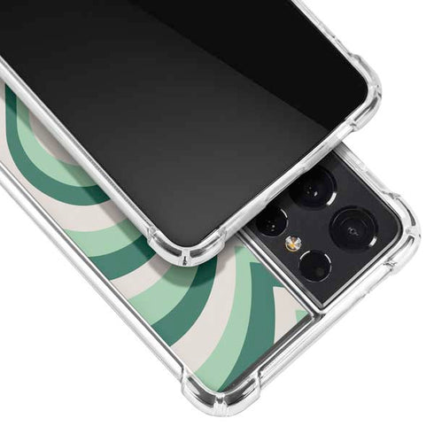 Lucky Heart Pattern Galaxy S21 Ultra 5G Clear Case