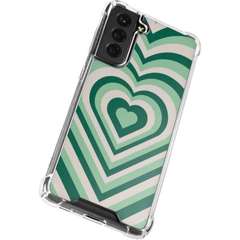 Lucky Heart Pattern Galaxy S22 Plus Clear Case