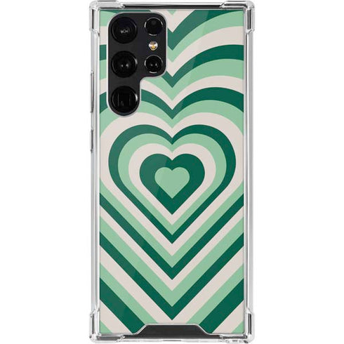 Lucky Heart Pattern Galaxy S22 Ultra Clear Case