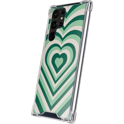 Lucky Heart Pattern Galaxy S22 Ultra Clear Case