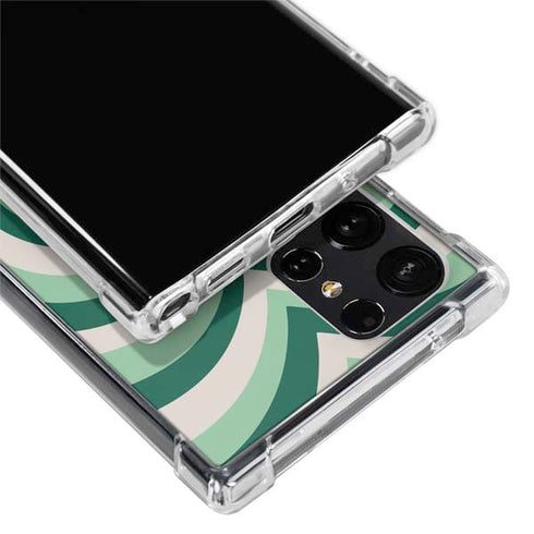 Lucky Heart Pattern Galaxy S22 Ultra Clear Case