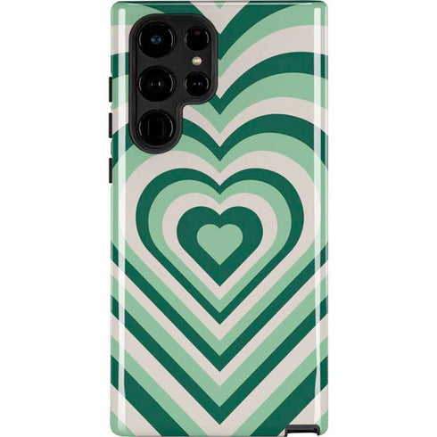 Lucky Heart Pattern Galaxy S22 Ultra Pro Case