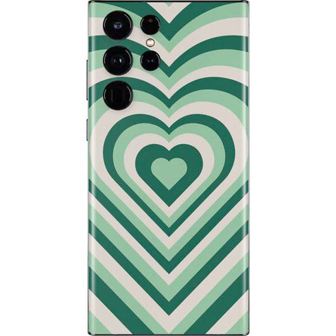 Lucky Heart Pattern Galaxy S22 Ultra Skin