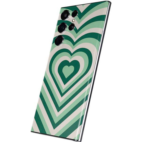Lucky Heart Pattern Galaxy S22 Ultra Skin