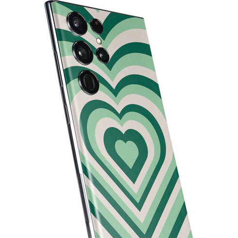 Lucky Heart Pattern Galaxy S22 Ultra Skin