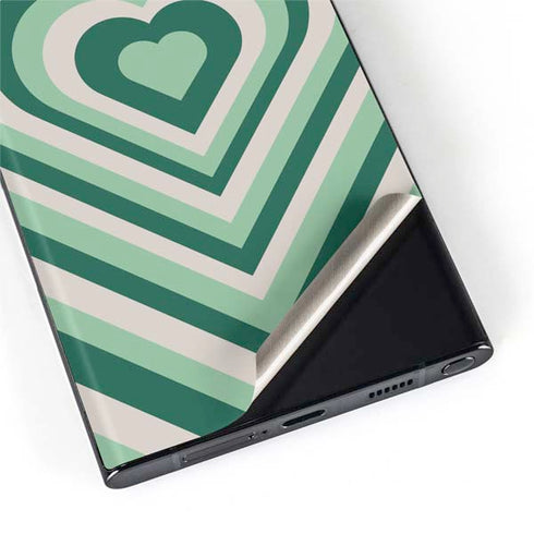 Lucky Heart Pattern Galaxy S22 Ultra Skin