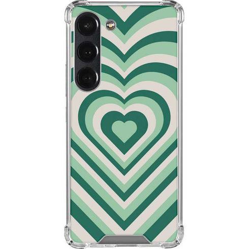 Lucky Heart Pattern Galaxy S23 Clear Case