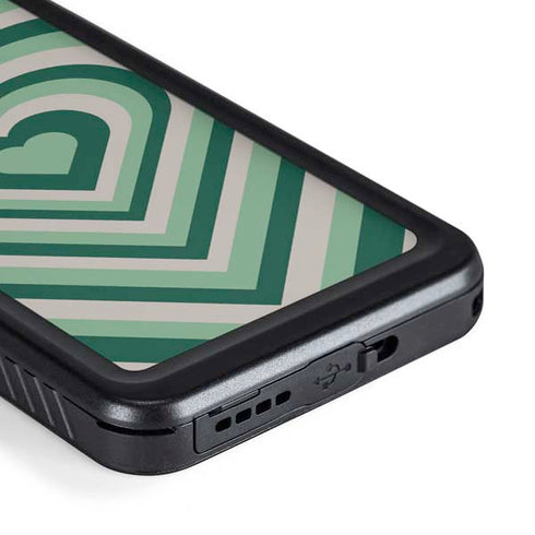 Lucky Heart Pattern Galaxy S23 Waterproof Case