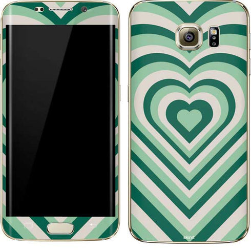 Lucky Heart Pattern Galaxy S7 Edge Skin