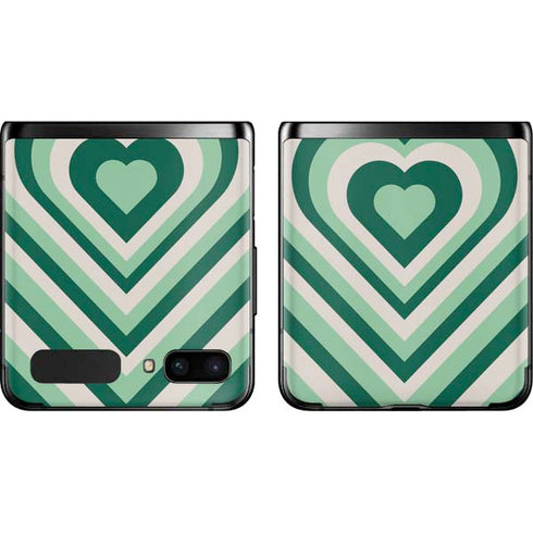 Lucky Heart Pattern Galaxy Z Flip Skin