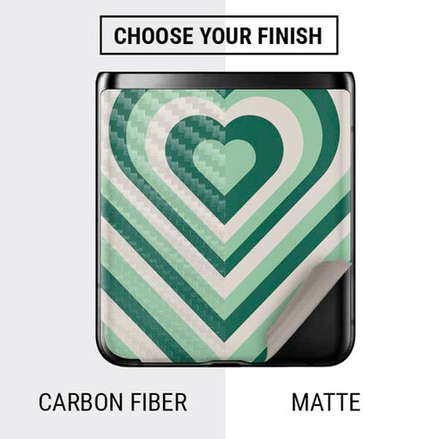 Lucky Heart Pattern Galaxy Z Flip Skin