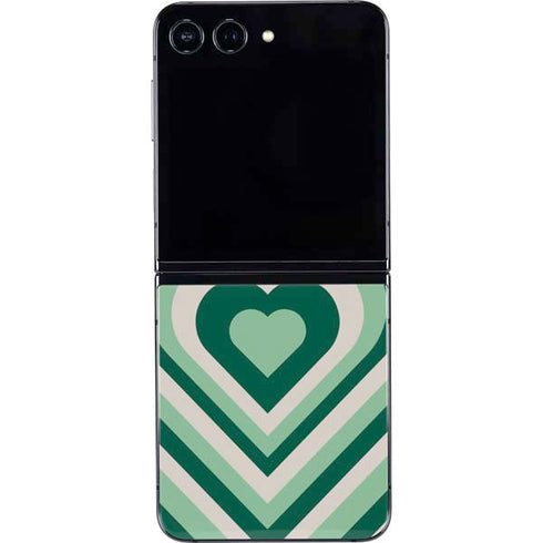 Lucky Heart Pattern Galaxy Z Flip5 5G Skin