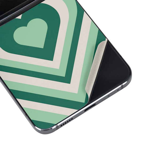 Lucky Heart Pattern Galaxy Z Flip5 5G Skin